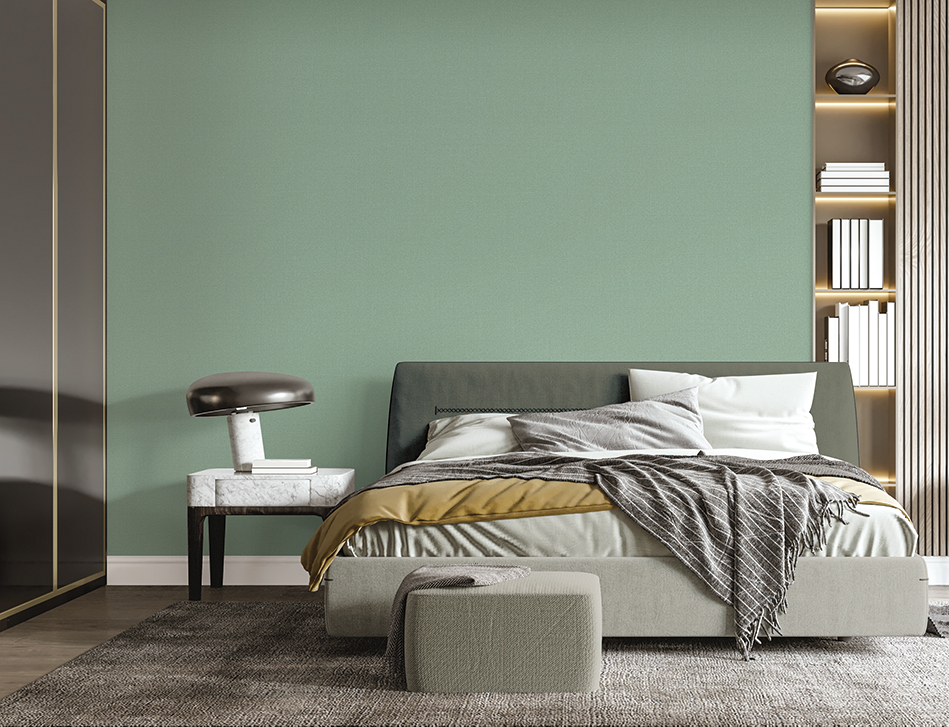 Interior Bedroom Wall Mockup - 3d Rendering, 3d Illustration