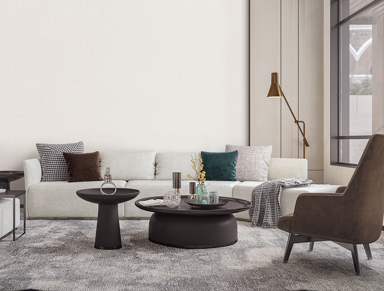 Contemporary Living Room Interior with Minimalist Decor and Cozy Seating